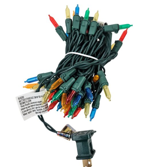 TDC USA LED 50 Mini Lights Set of 3 Multi Color Indoor Outdoor 11ft Green Wire - Picture 9 of 10